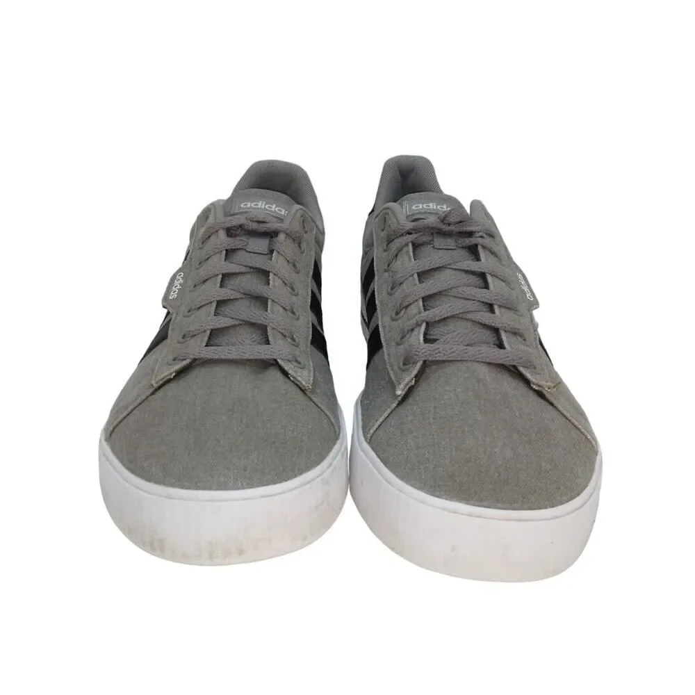 ADIDAS Daily 3.0 Mens Sport Skateboard Gray Sneakers - Size: 11